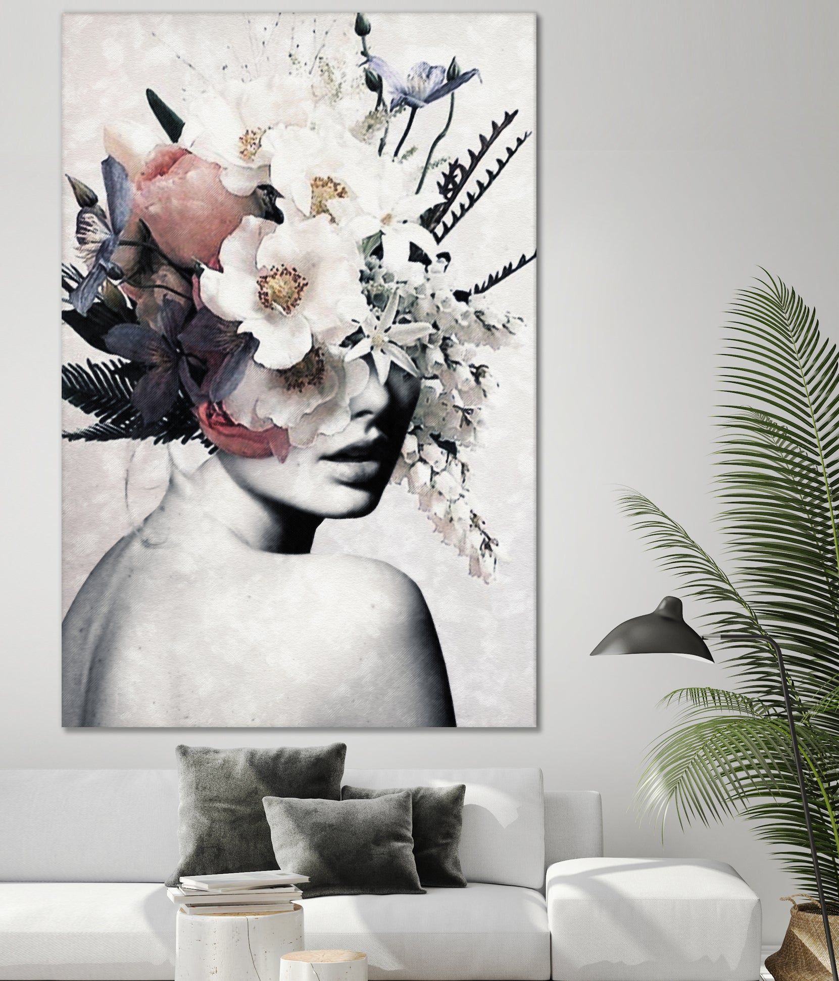 Flowers are always a good idea by Menelaos Trompoukis on GIANT ART - gray digital painting