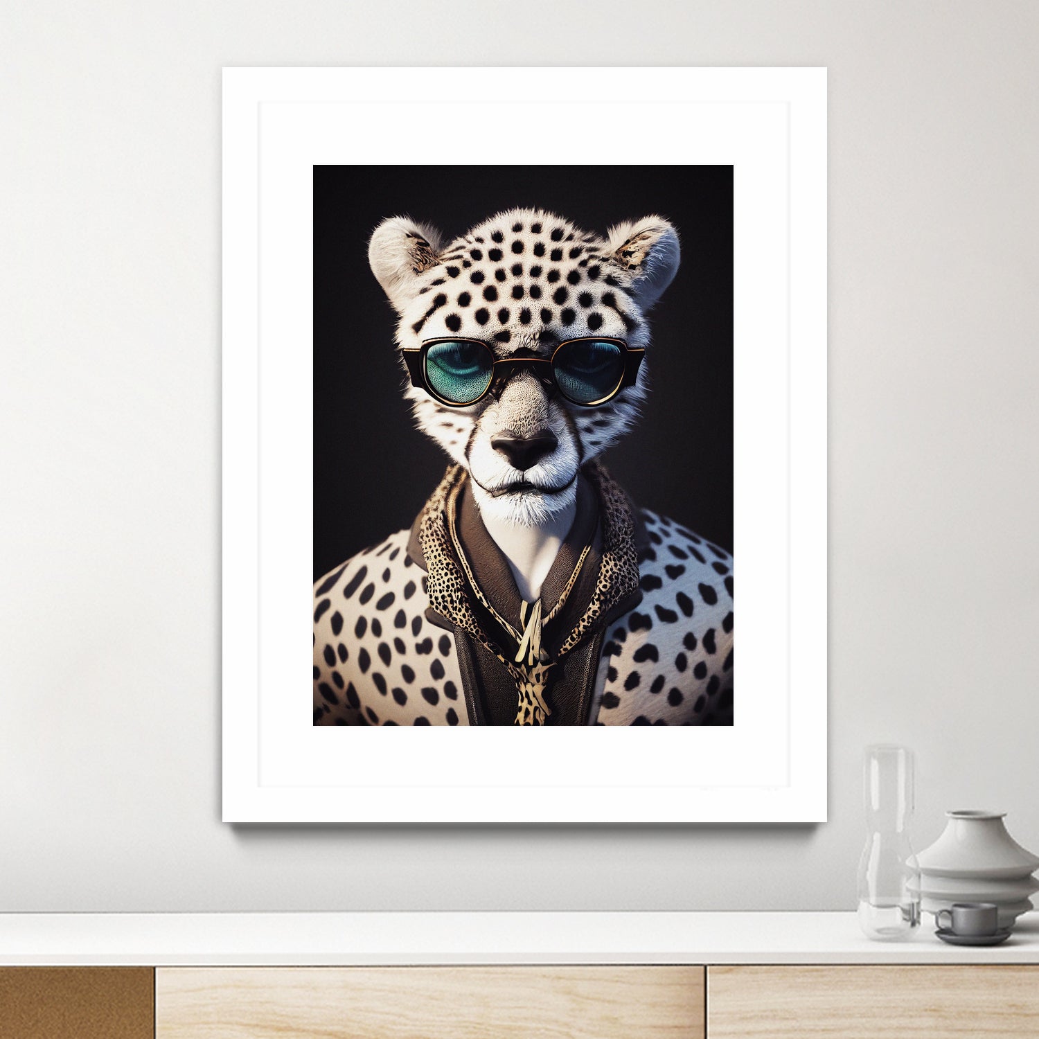 a nursery animal pop art illustration of Cheetah by M Maisur Amin on GIANT ART - black character design