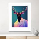 retro deer by M Maisur Amin on GIANT ART - black digital painting