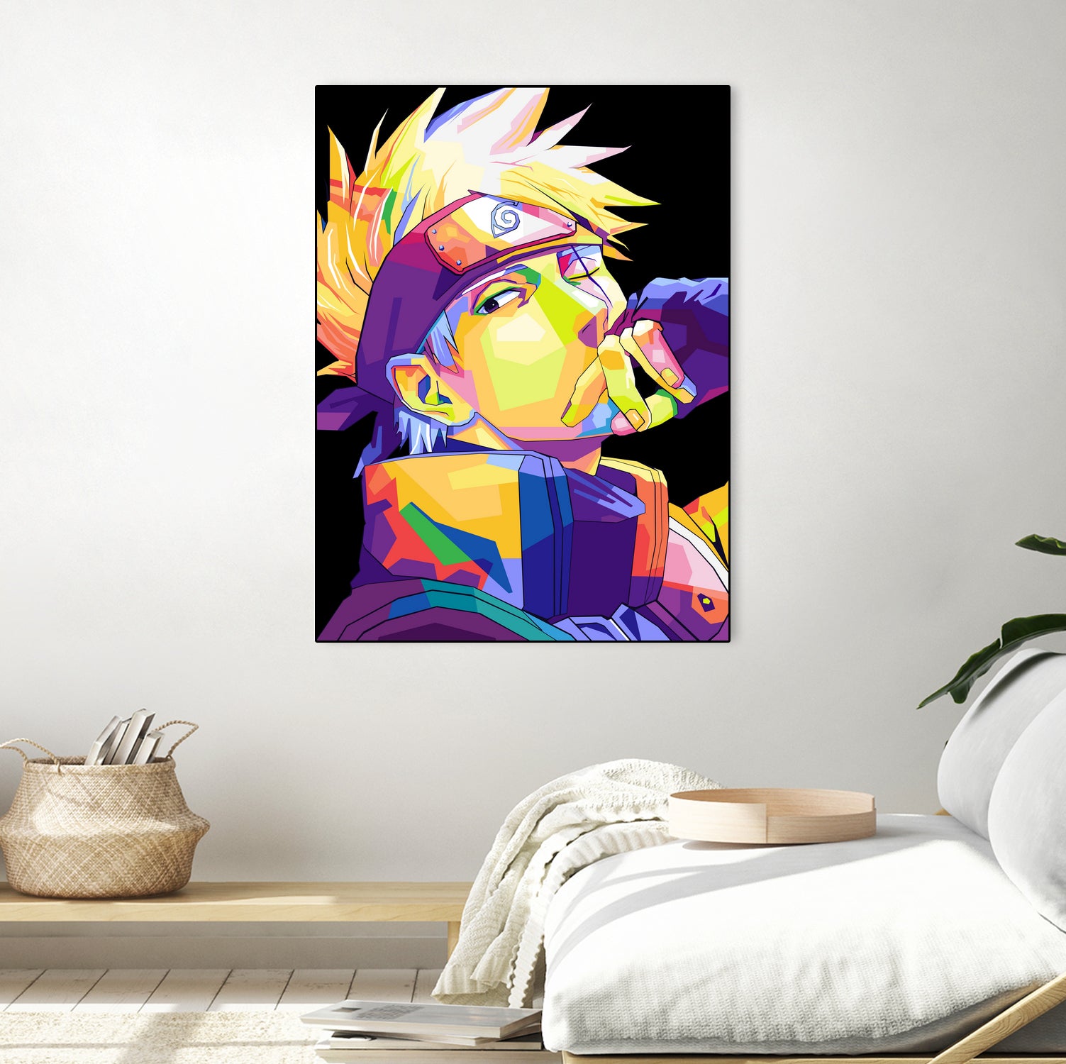 hatake kakashi wpap pop art by trends shop on GIANT ART - black character design