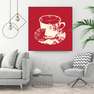 Tea Time by Tobias Fonseca on GIANT ART - red digital drawing