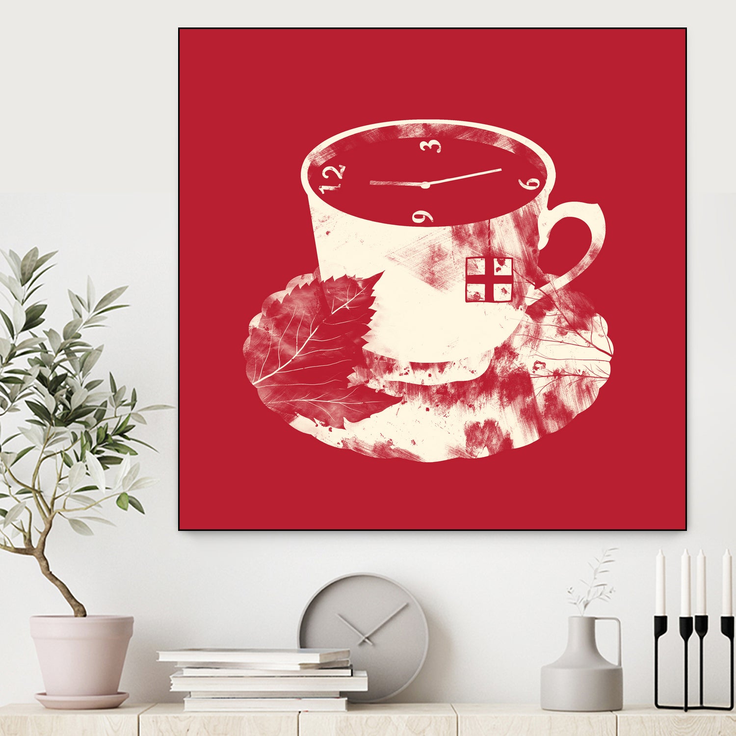 Tea Time by Tobias Fonseca on GIANT ART - red digital drawing