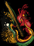 Electric guitar Grunge by Desi Setyoningrum on GIANT ART - black vector illustration