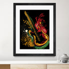 Electric guitar Grunge by Desi Setyoningrum on GIANT ART - black vector illustration