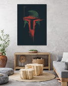 Bounty Hunter by Victor Vercesi on GIANT ART - red digital drawing