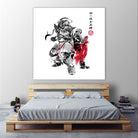 Brotherhood Sumi-e by Antonio Camarena on GIANT ART - white digital painting