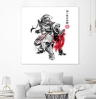 Brotherhood Sumi-e by Antonio Camarena on GIANT ART - white digital painting