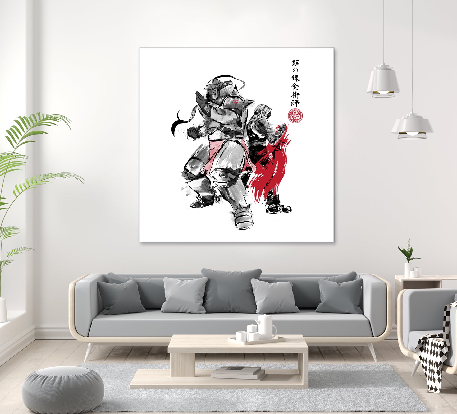 Brotherhood Sumi-e by Antonio Camarena on GIANT ART - white digital painting