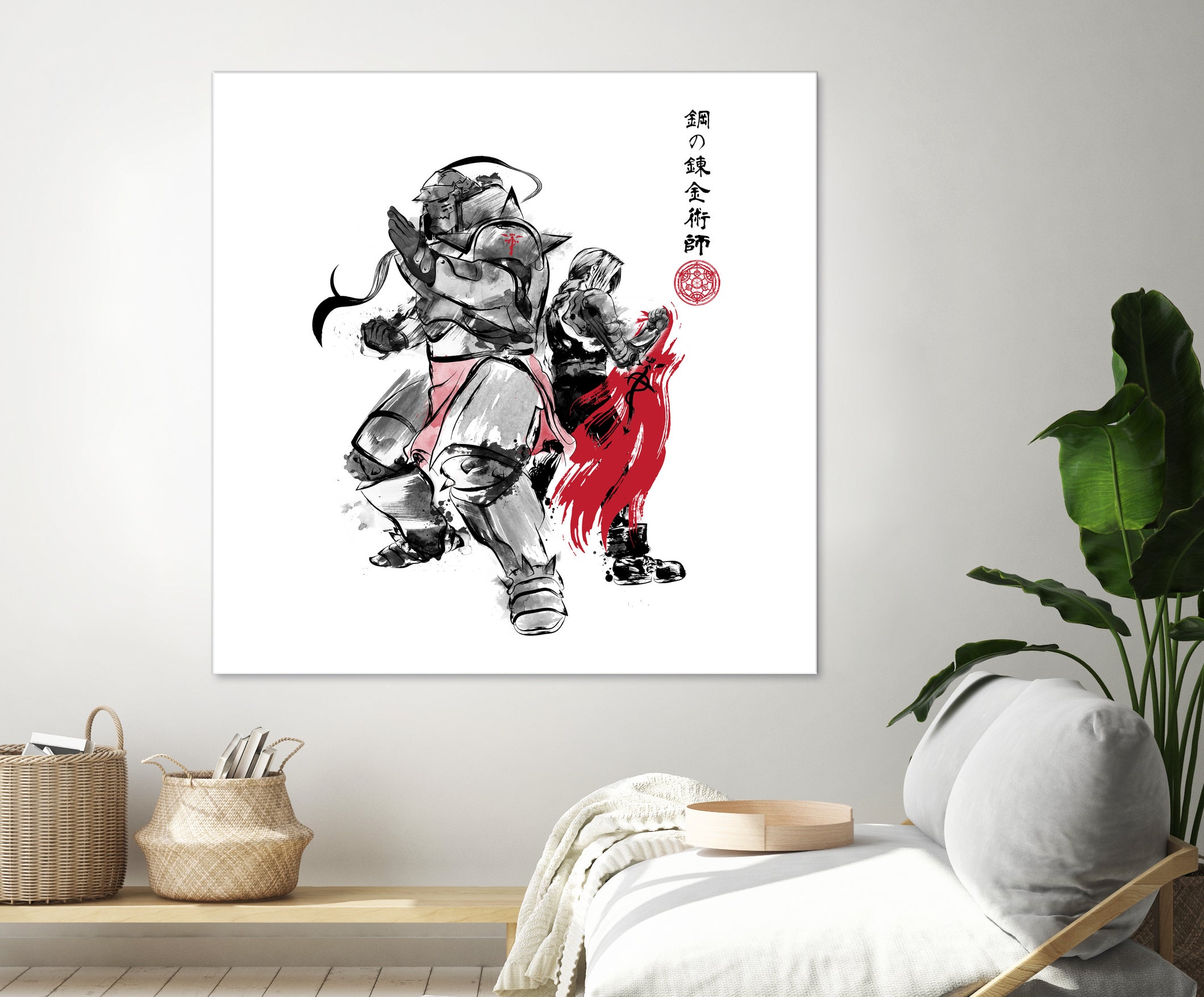 Brotherhood Sumi-e by Antonio Camarena on GIANT ART - white digital painting