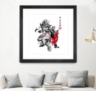 Brotherhood Sumi-e by Antonio Camarena on GIANT ART - white digital painting