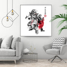 Brotherhood Sumi-e by Antonio Camarena on GIANT ART - white digital painting