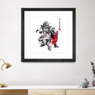 Brotherhood Sumi-e by Antonio Camarena on GIANT ART - white digital painting