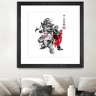 Brotherhood Sumi-e by Antonio Camarena on GIANT ART - white digital painting