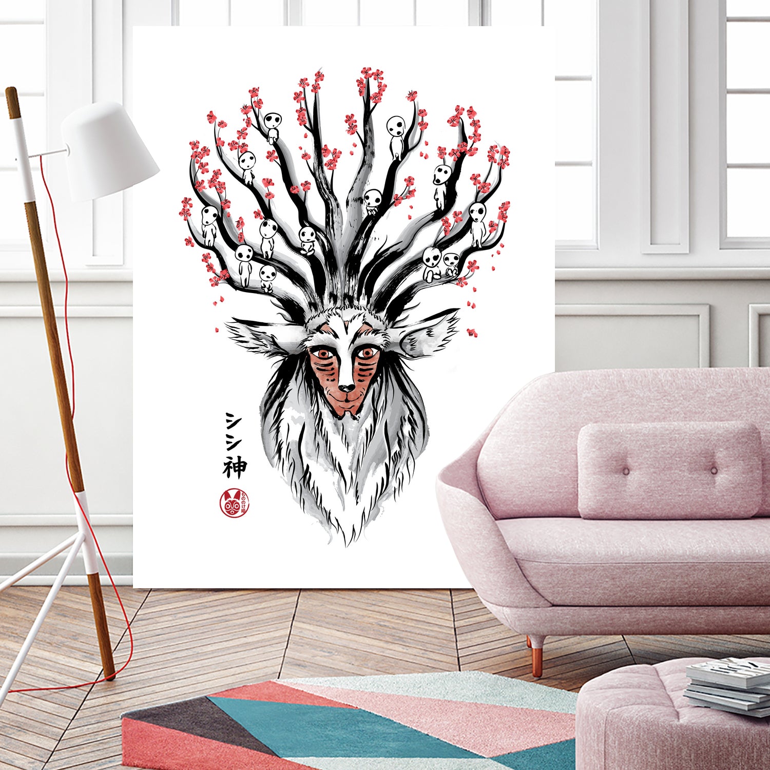 The Deer God Sumi-e by Antonio Camarena on GIANT ART - white digital painting