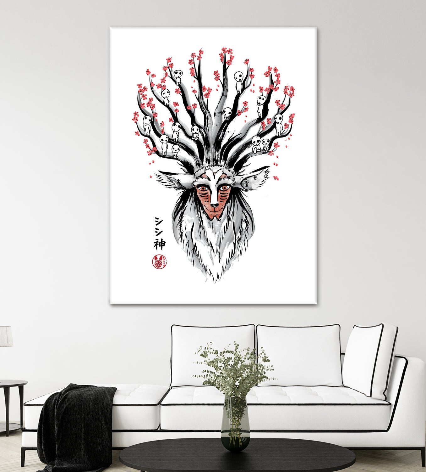 The Deer God Sumi-e by Antonio Camarena on GIANT ART - white digital painting