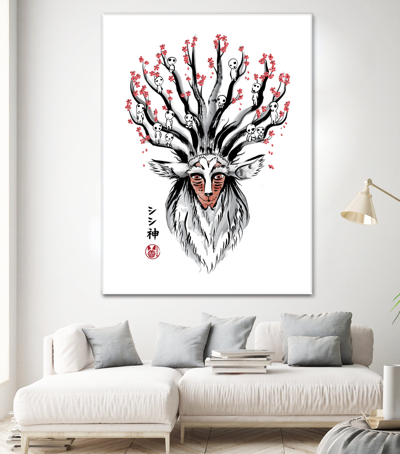 The Deer God Sumi-e by Antonio Camarena on GIANT ART - white digital painting