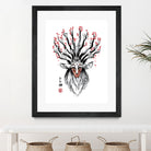 The Deer God Sumi-e by Antonio Camarena on GIANT ART - white digital painting