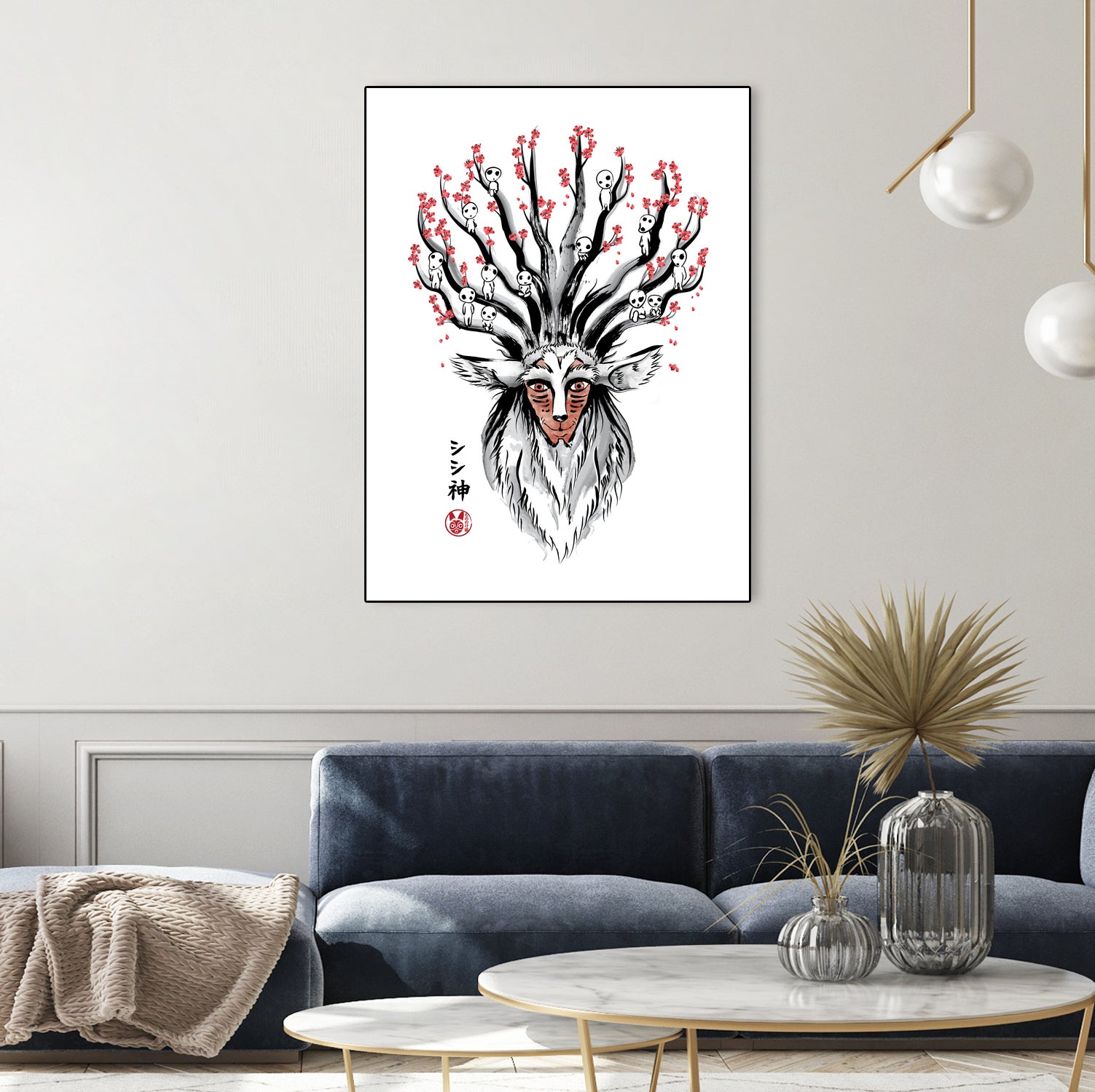 The Deer God Sumi-e by Antonio Camarena on GIANT ART - white digital painting