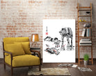Battle in the Snow sumi-e by Antonio Camarena on GIANT ART - white digital painting