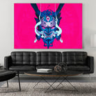 Oni Demon Mask Samurai by Edo Agus Setiawan on GIANT ART - pink photo illustration