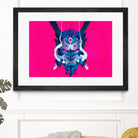 Oni Demon Mask Samurai by Edo Agus Setiawan on GIANT ART - pink photo illustration