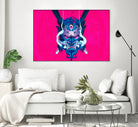 Oni Demon Mask Samurai by Edo Agus Setiawan on GIANT ART - pink photo illustration