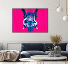 Oni Demon Mask Samurai by Edo Agus Setiawan on GIANT ART - pink photo illustration