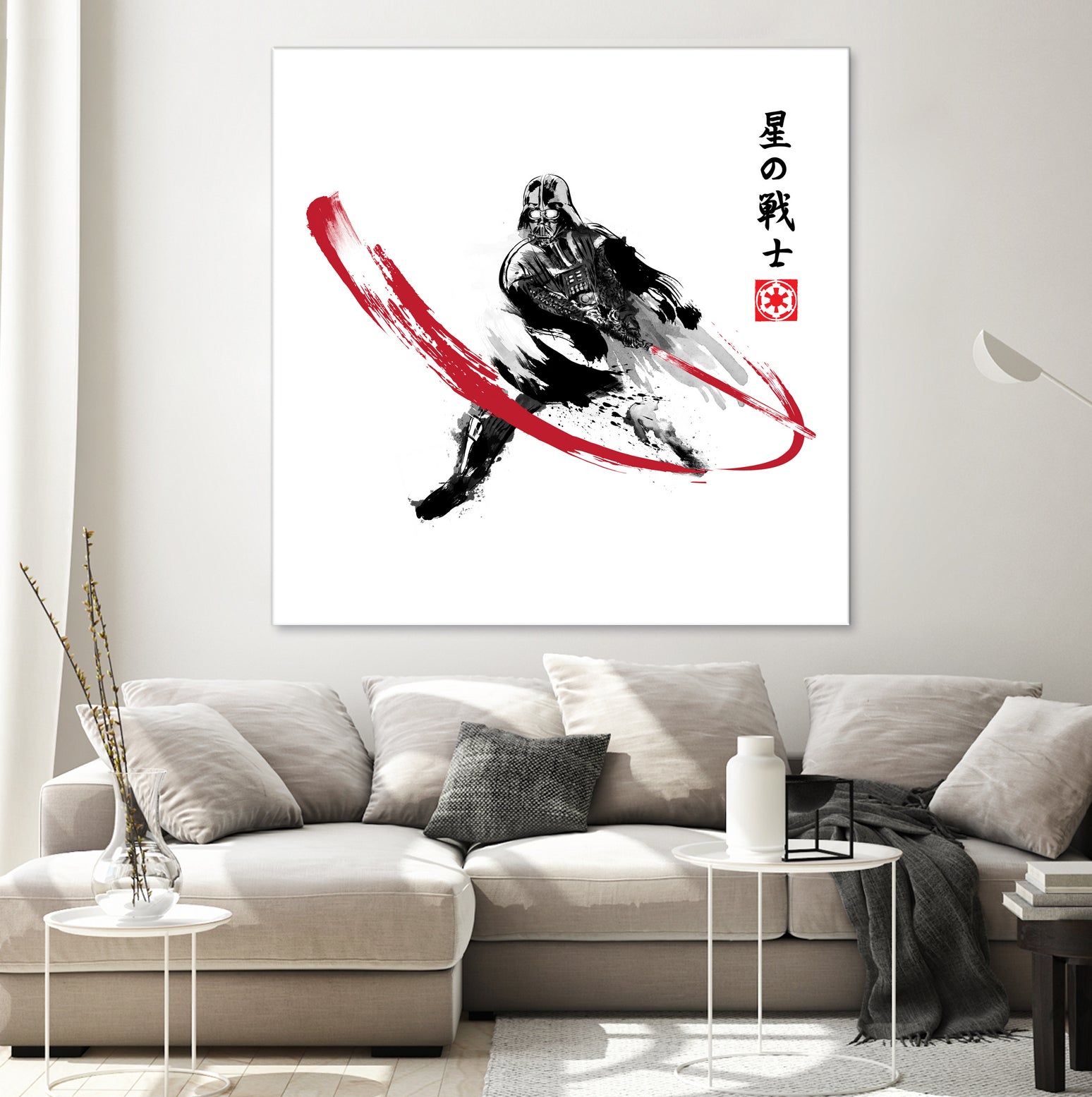 Star Warrior Sumi-e by Antonio Camarena on GIANT ART - white digital painting