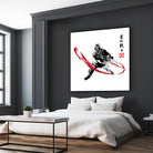 Star Warrior Sumi-e by Antonio Camarena on GIANT ART - white digital painting