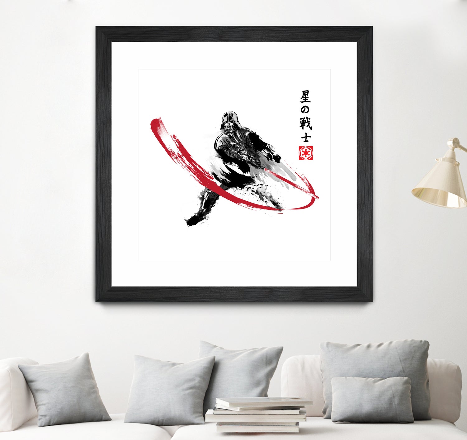 Star Warrior Sumi-e by Antonio Camarena on GIANT ART - white digital painting