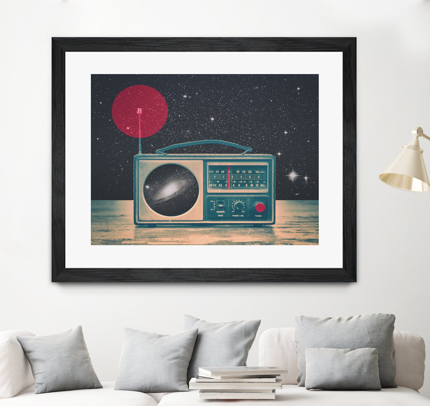 Space Radio by Victor Vercesi on GIANT ART - blue digital drawing