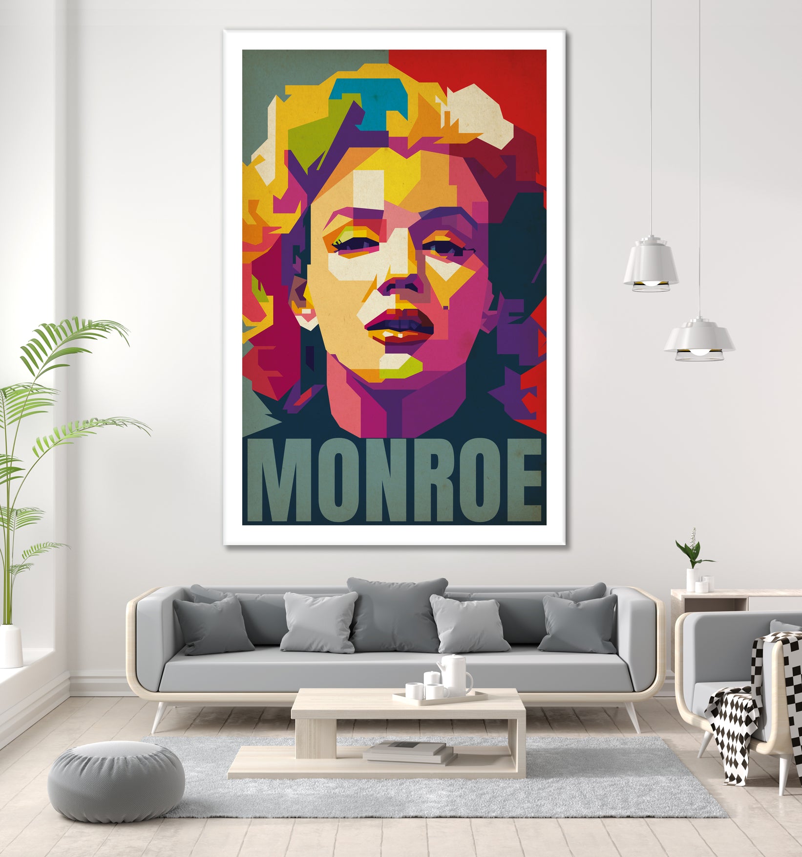 Marilyn Monroe Pop Art by Adam Khabibi on GIANT ART - red digital drawing