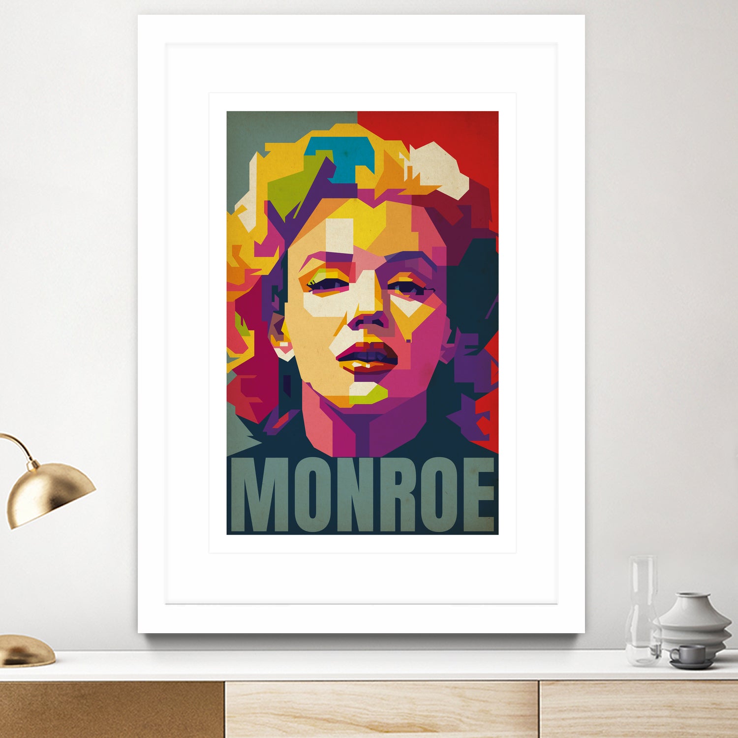 Marilyn Monroe Pop Art by Adam Khabibi on GIANT ART - red digital drawing