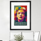 Marilyn Monroe Pop Art by Adam Khabibi on GIANT ART - red digital drawing