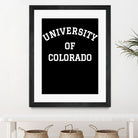 UNIVERSITY OF COLORADO Shirt by GLENN FREY from THE EAGLES by Oleg Valerievich on GIANT ART - black character design