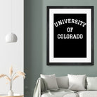 UNIVERSITY OF COLORADO Shirt by GLENN FREY from THE EAGLES by Oleg Valerievich on GIANT ART - black character design