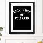 UNIVERSITY OF COLORADO Shirt by GLENN FREY from THE EAGLES by Oleg Valerievich on GIANT ART - black character design