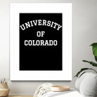 UNIVERSITY OF COLORADO Shirt by GLENN FREY from THE EAGLES by Oleg Valerievich on GIANT ART - black character design