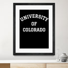 UNIVERSITY OF COLORADO Shirt by GLENN FREY from THE EAGLES by Oleg Valerievich on GIANT ART - black character design