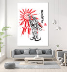 Mandalorian Warrior sumi-e by Antonio Camarena on GIANT ART - white digital painting