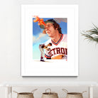 Mark Fidrych by Claudia Labarca on GIANT ART - orange digital painting