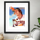 Mark Fidrych by Claudia Labarca on GIANT ART - orange digital painting