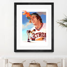 Mark Fidrych by Claudia Labarca on GIANT ART - orange digital painting