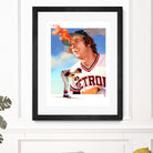 Mark Fidrych by Claudia Labarca on GIANT ART - orange digital painting