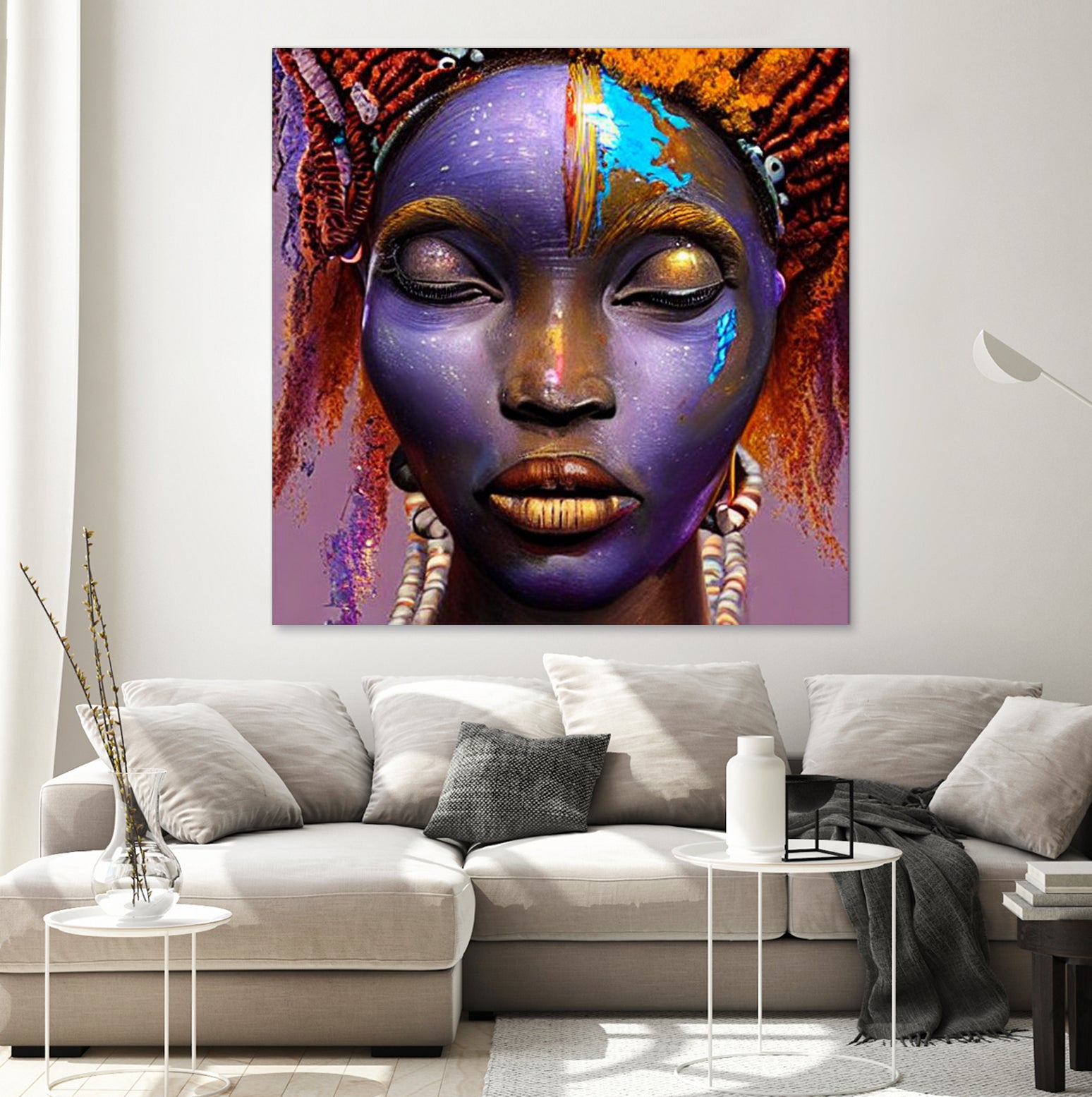 African by Faruk Soyarat on GIANT ART - blue digital painting