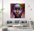 African by Faruk Soyarat on GIANT ART - blue digital painting