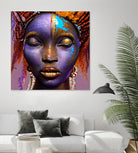 African by Faruk Soyarat on GIANT ART - blue digital painting