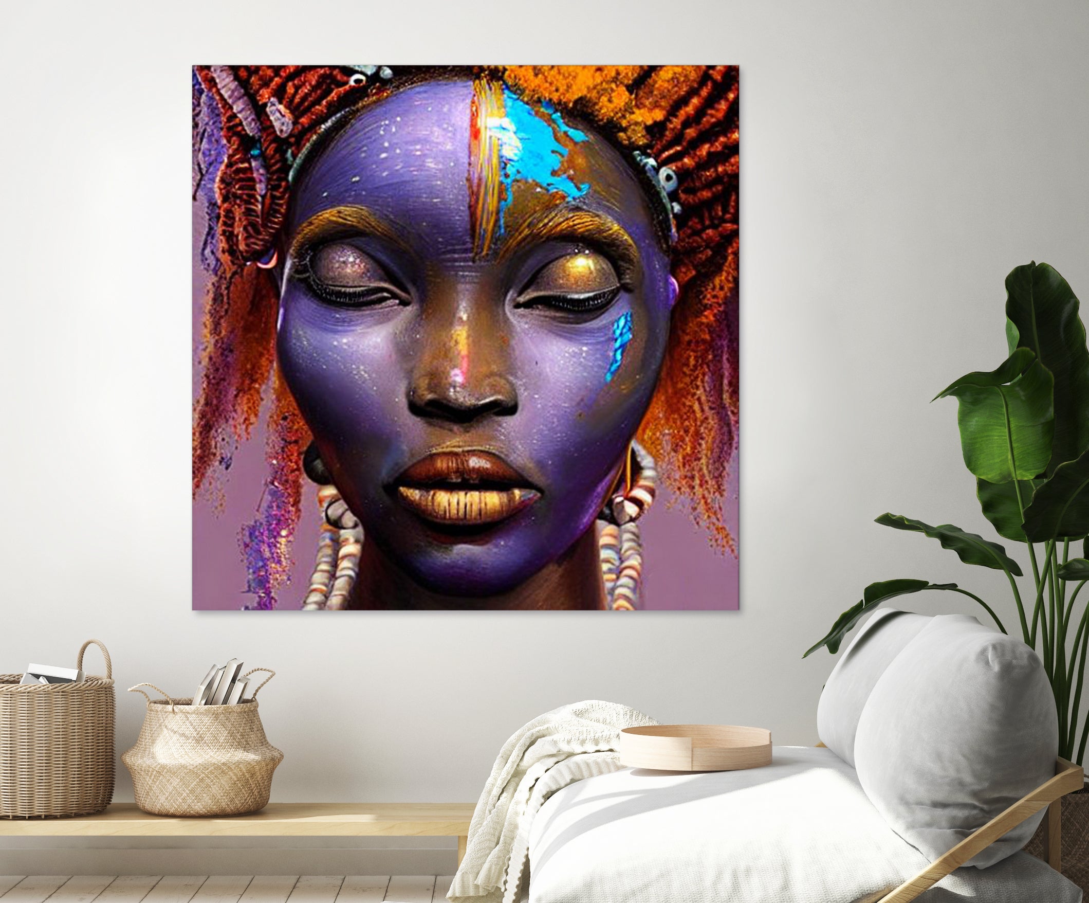 African by Faruk Soyarat on GIANT ART - blue digital painting