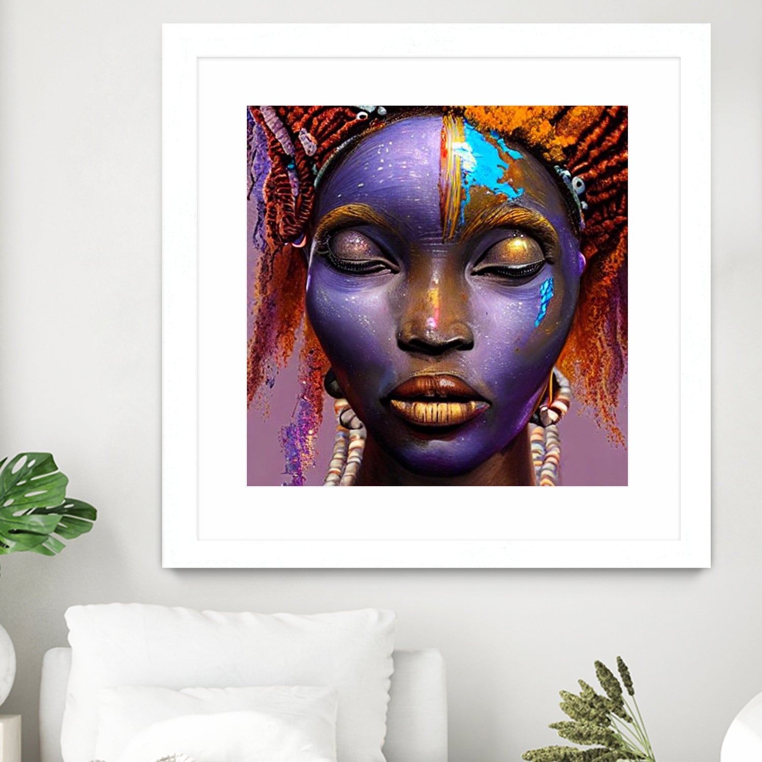 African by Faruk Soyarat on GIANT ART - blue digital painting