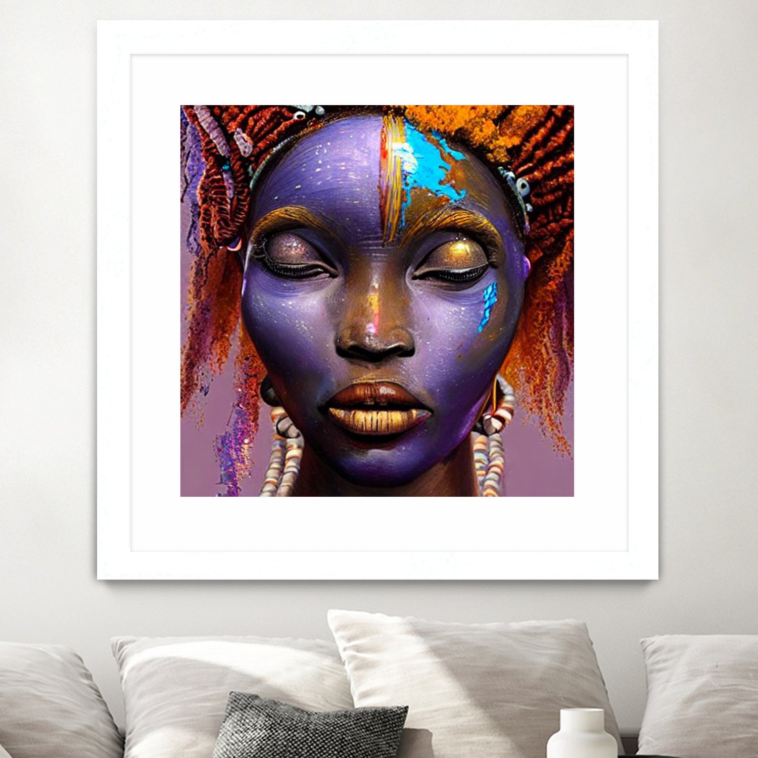 African by Faruk Soyarat on GIANT ART - blue digital painting